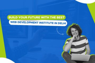 Student learning at the top web development institute in Delhi.